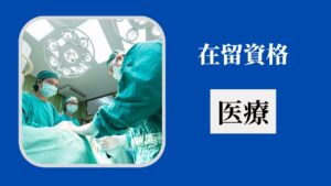 在留資格：医療（Residence Status: Medical Services）