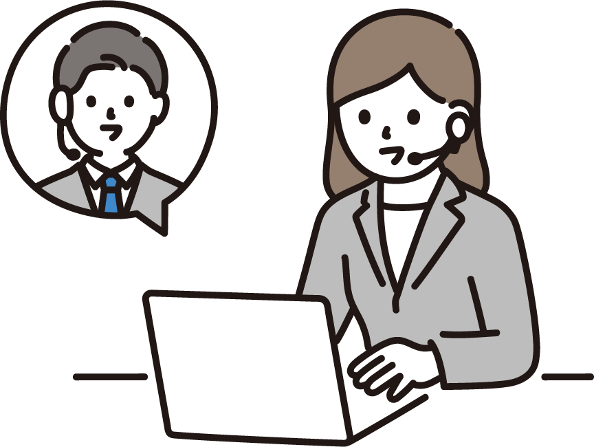 Online consultation illustration