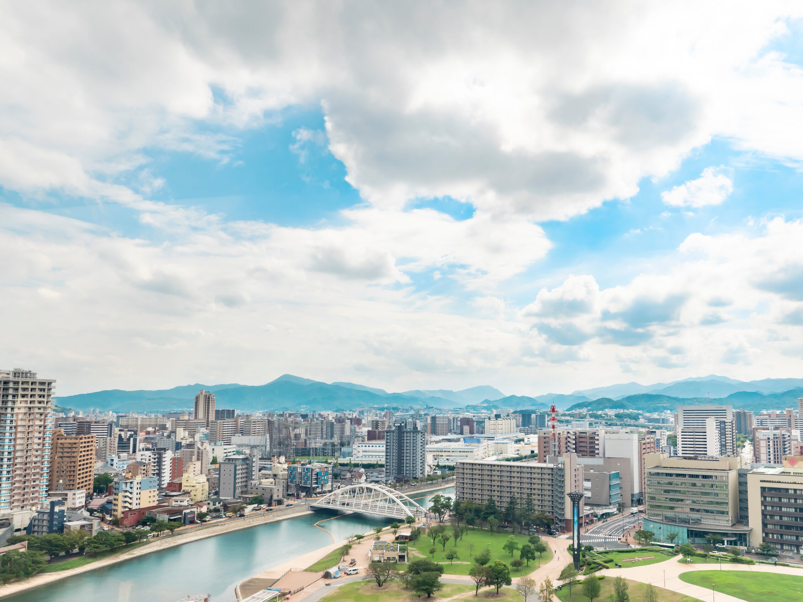 Kitakyushu city view, Fukuoka, Japan