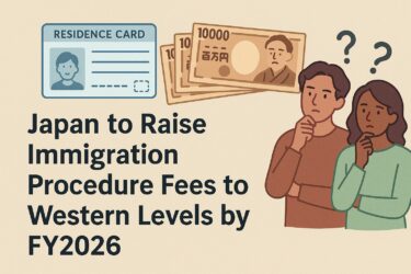 Japan to Raise Immigration Procedure Fees to Western Levels by FY2026