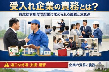 受入れ企業の責務とは？｜育成就労制度で企業に求められる義務と注意点